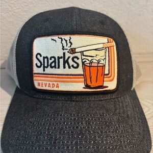 Sparks BART Bridge Orange and Navy Trucker Hat